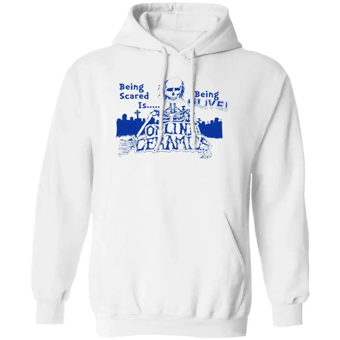 Being Scared is Being Alive Hoodie HNA Leather