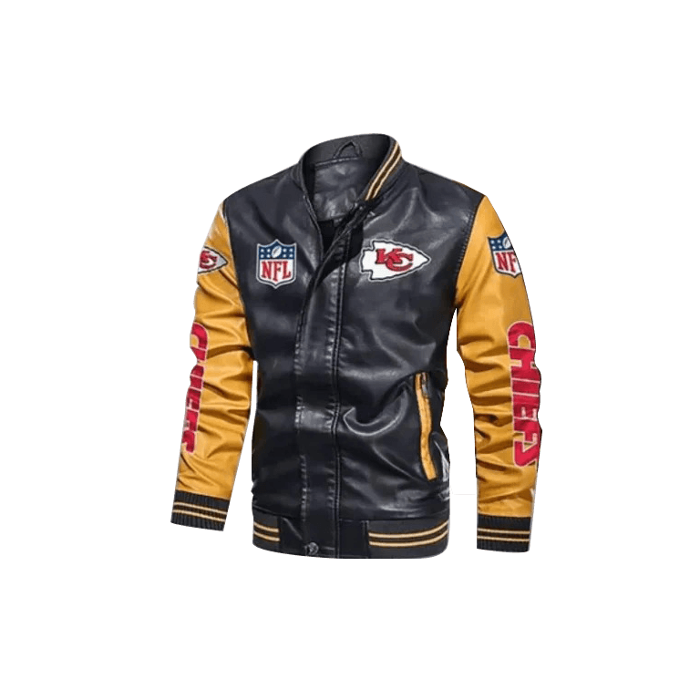 Kansas City Chiefs NFL Black & Yellow Varsity Jacket