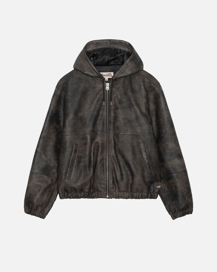 Work Jacket Stonewash Leather