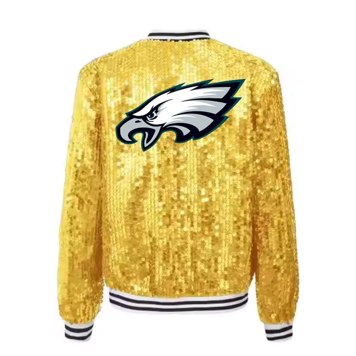 Philadelphia Eagles Sequin Yellow Jacket