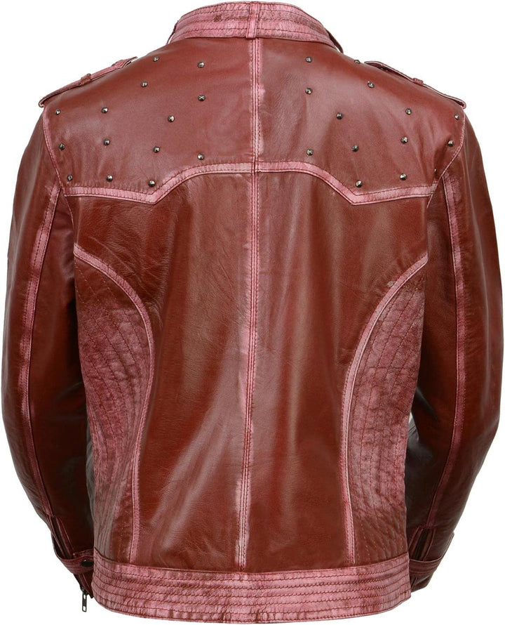 Sheepskin Motorcycle Leather Jacket