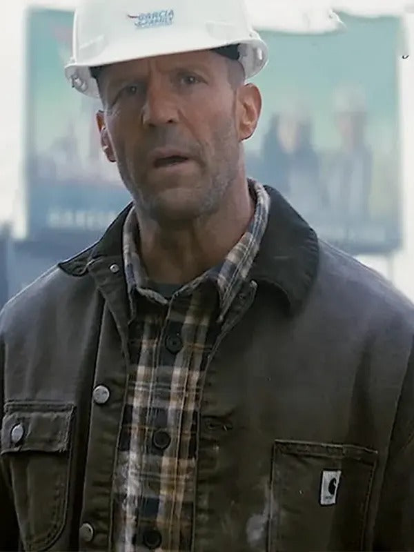 A Working Man 2025 Jason Statham Grey Jacket