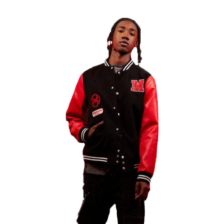 Across The Spider-Verse Miles Morales Jacket, HNA Leather, Varsity jacket, across-the-spider-verse-miles-morales-jacket, Across The Spider-Verse Miles Morales Jacket, Shameik Moore Spider-Ver