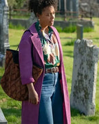 Amma Calder Shetland S08 Purple Long Coat