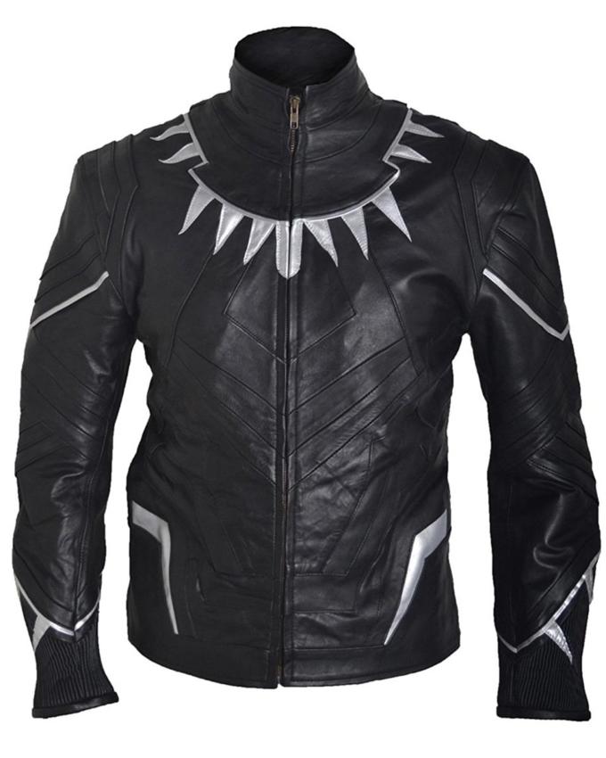 Black Panther Motorcycle Jacket - HNA Jackets 
