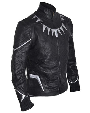 Black Panther Motorcycle Jacket - HNA Jackets 