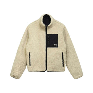 Dual tone 8 Ball Sherpa Jacket