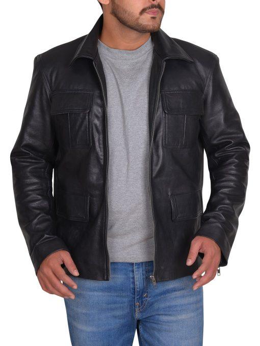 Vampire Diaries Damon Salvatore Leather Jacket