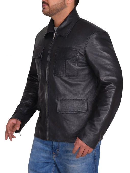 Vampire Diaries Damon Salvatore Leather Jacket