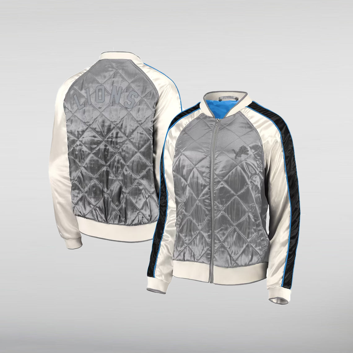 Detroit Lions Gray Erin Andrews Jacket