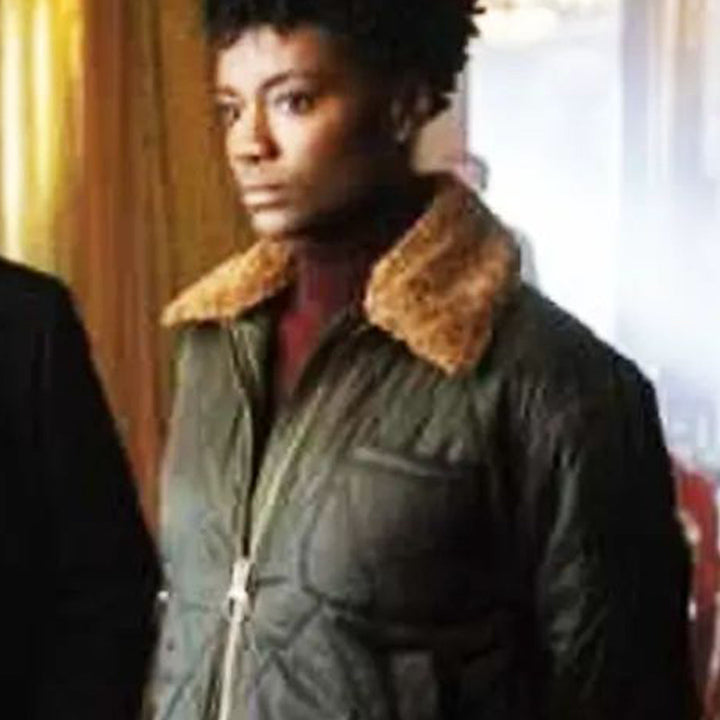 FBI Season 06 Tiffany Wallace Quilted Jacket HNA Leather