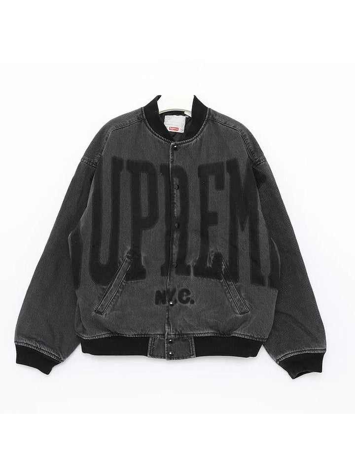 Supreme Denim Varsity Jacket
