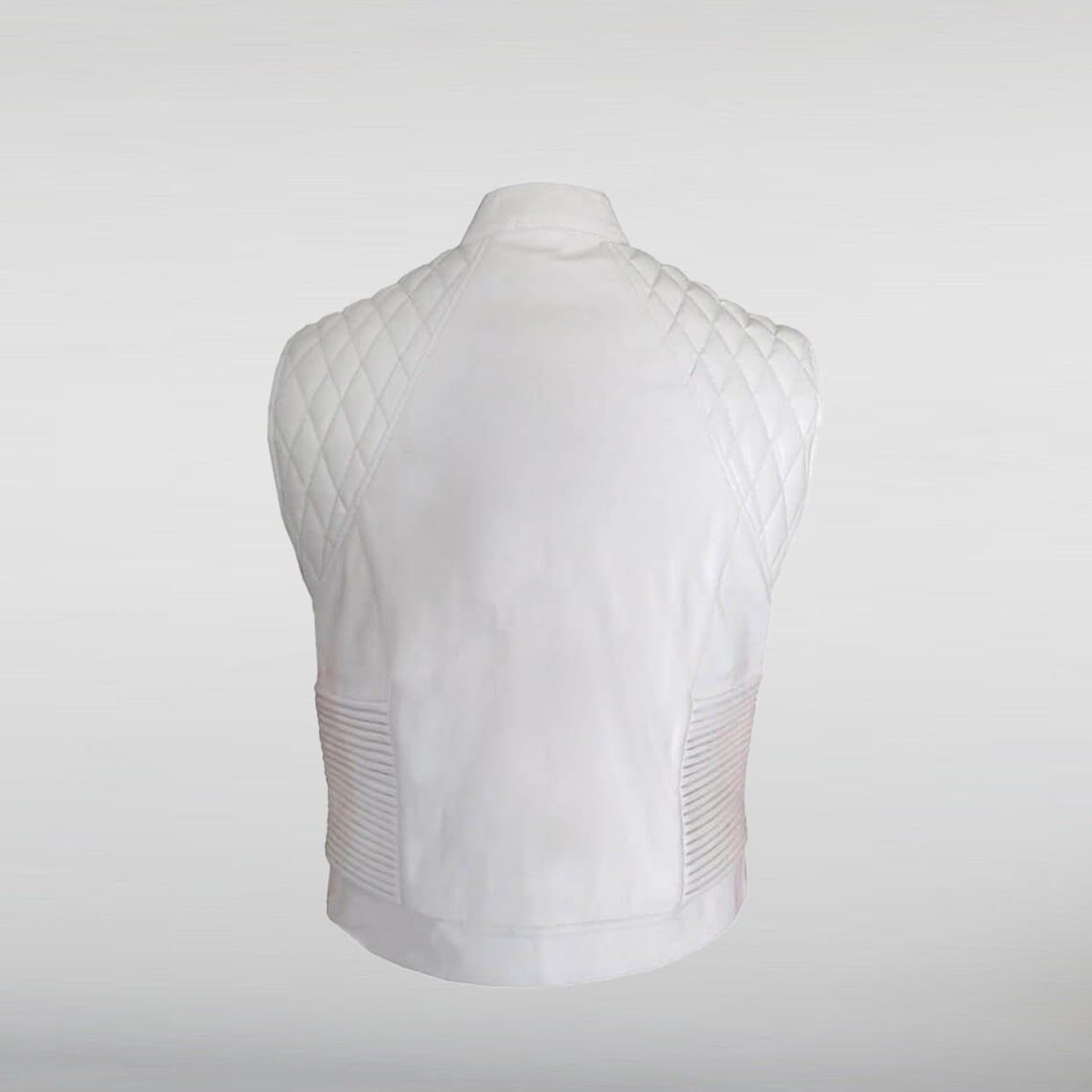 Justin Bieber White Quilted Vest HNA Leather