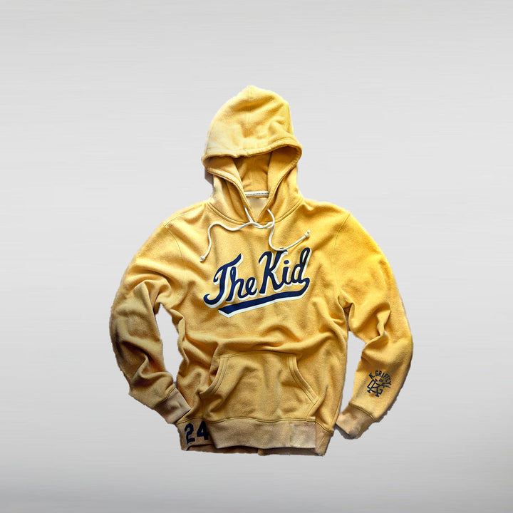 Ken Griffey Jr. 24 The Kid Yellow Hoodie - HNA Jackets 