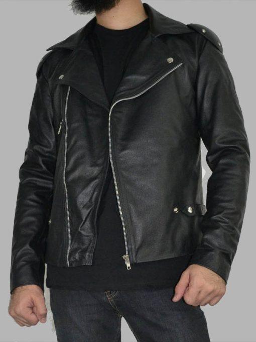 Mel Gibson Mad Max 1979 Black Leather Jacket