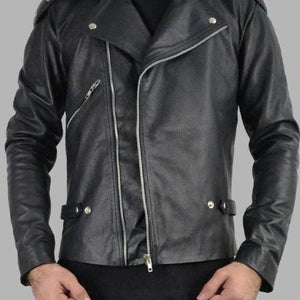 Mel Gibson Mad Max 1979 Black Leather Jacket