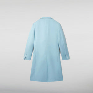 Men’s Baby Blue Double Breasted Coat - HNA Jackets 
