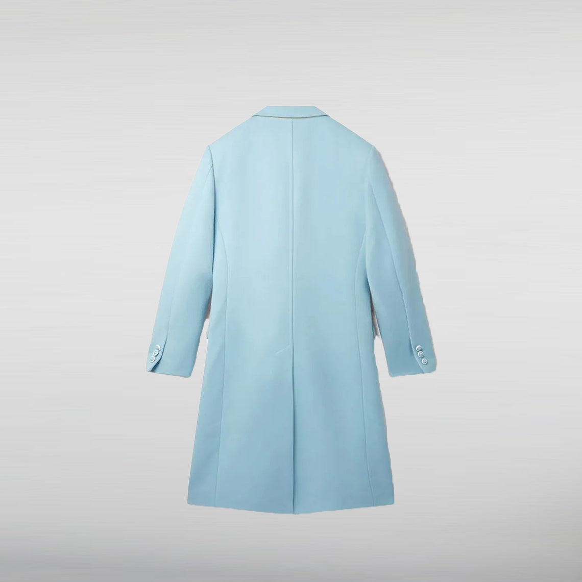 Men’s Baby Blue Double Breasted Coat - HNA Jackets 