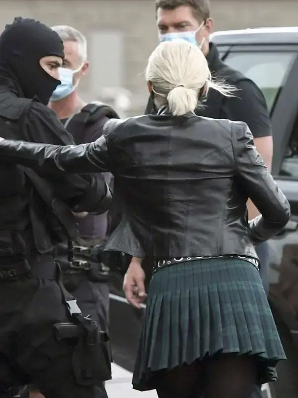 Pom Klementieff Mission Impossible 7 Black Leather Jacket