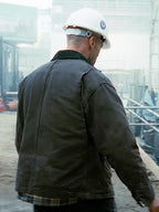 A Working Man 2025 Jason Statham Grey Jacket