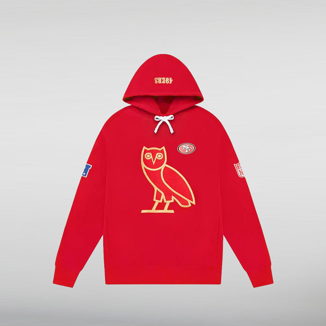  49ers ovo NFL Red Owl Hoodie