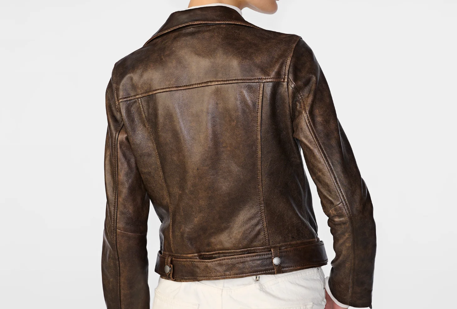 Bryn Distressed Leather Jacket