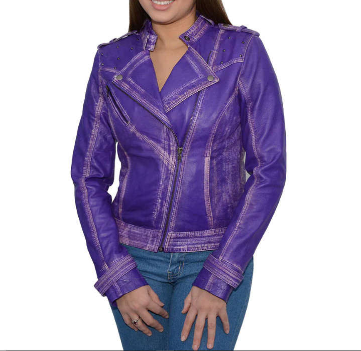Sheepskin Motorcycle Leather Jacket
