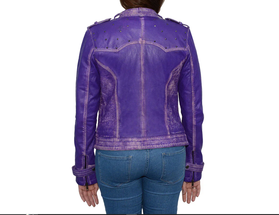 Sheepskin Motorcycle Leather Jacket