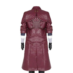 DMC Dante Devil May Cry 5 Maroon Trench Leather Coat Back