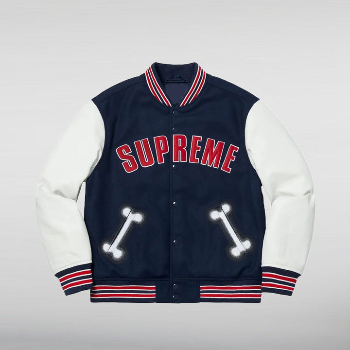 Supreme Bone Varsity Jacket