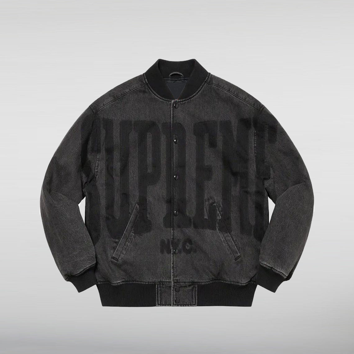 Supreme Denim Black Jacket