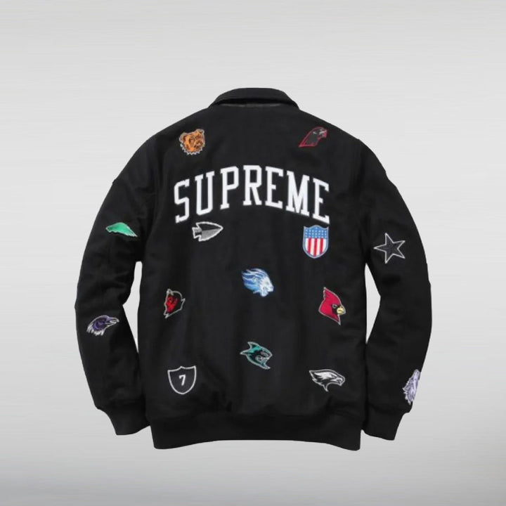 Supreme Franchise Varsity Jacket HNA Leather