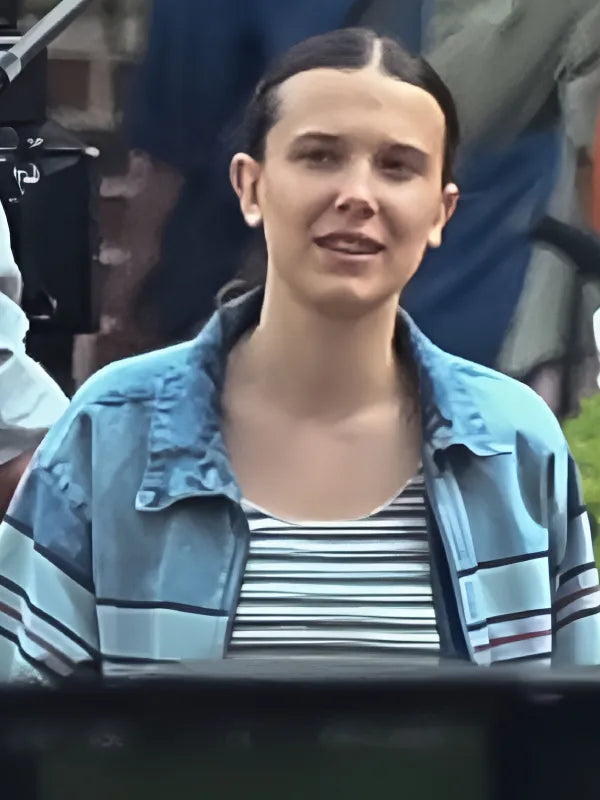 The Electric State  2025 Millie Bobby Brown Blue Jacket