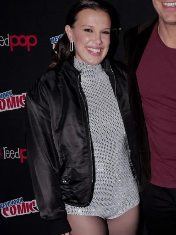 The Electric State Millie Bobby Brown Black Jacket