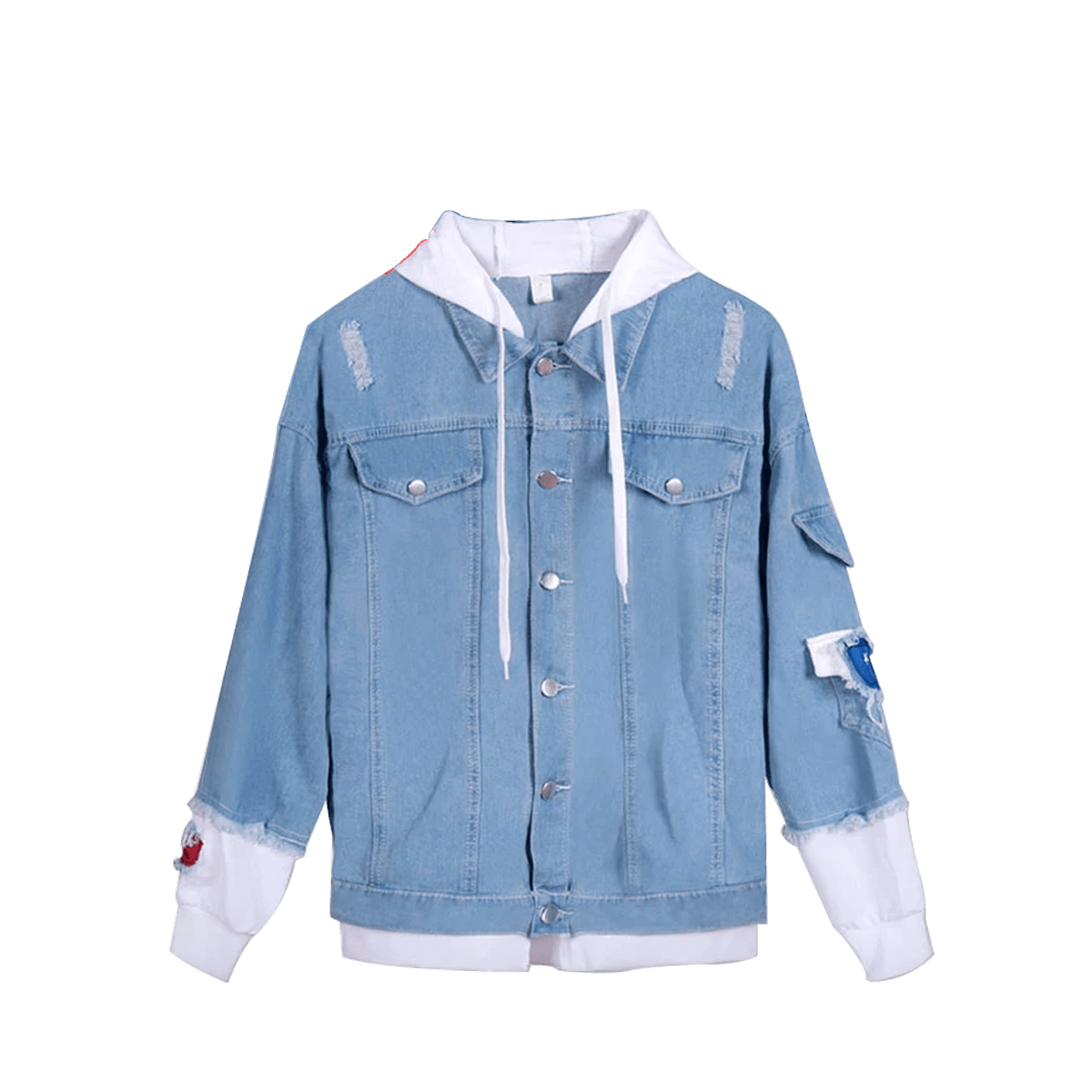 Xxxtentacion Printed Blue Denim Jacket