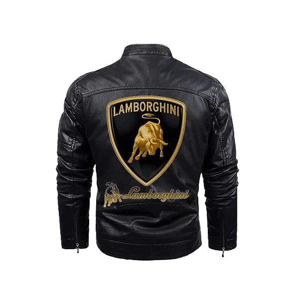 Lamborghini Black Leather Jacket