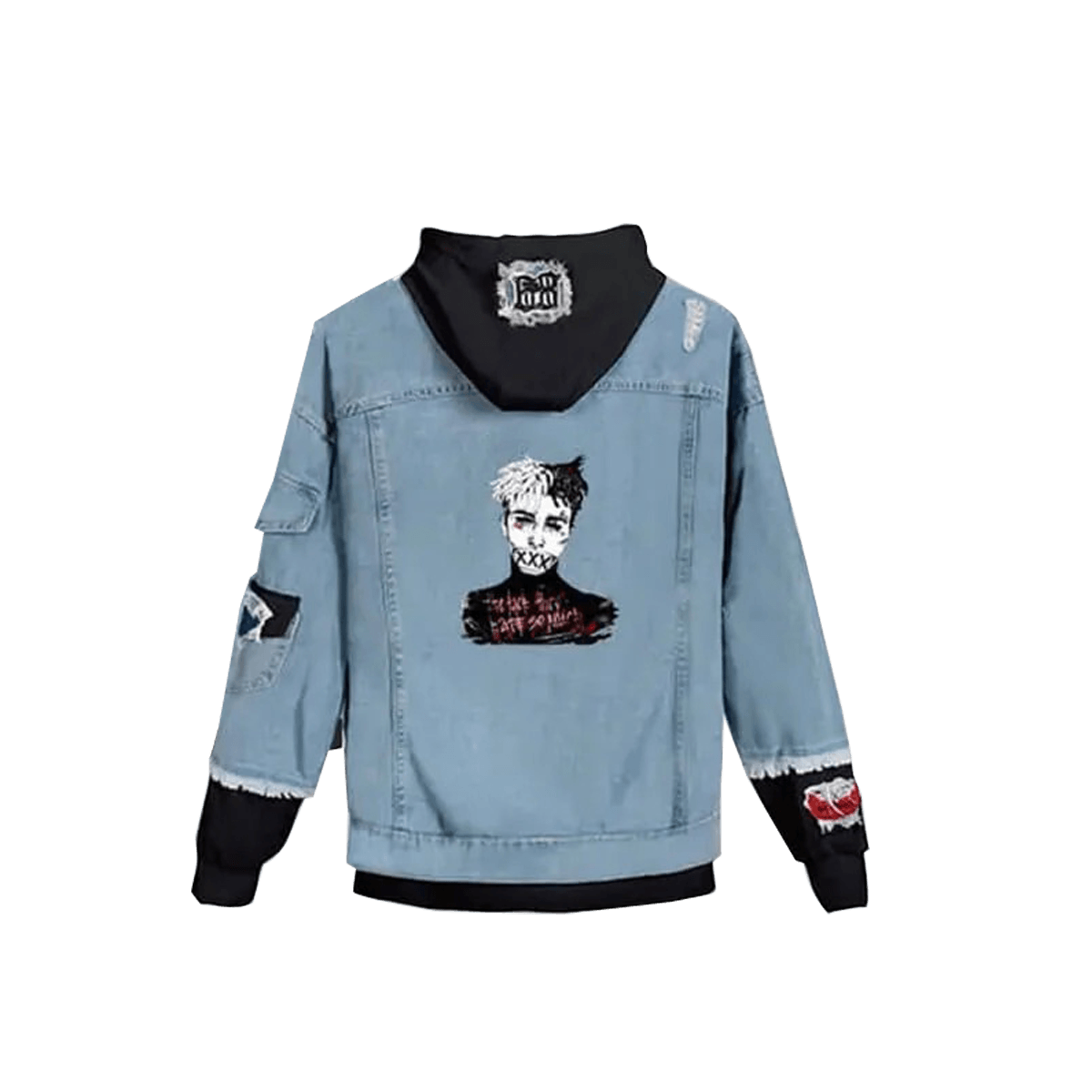 Xxxtentacion Printed Black Denim Jacket