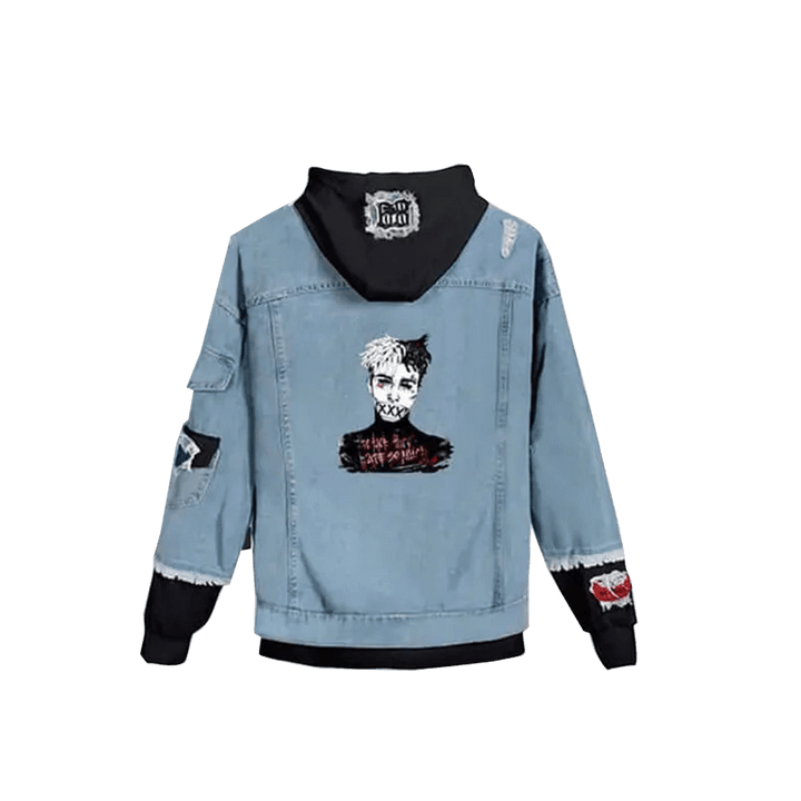 Xxxtentacion Printed Black Denim Jacket