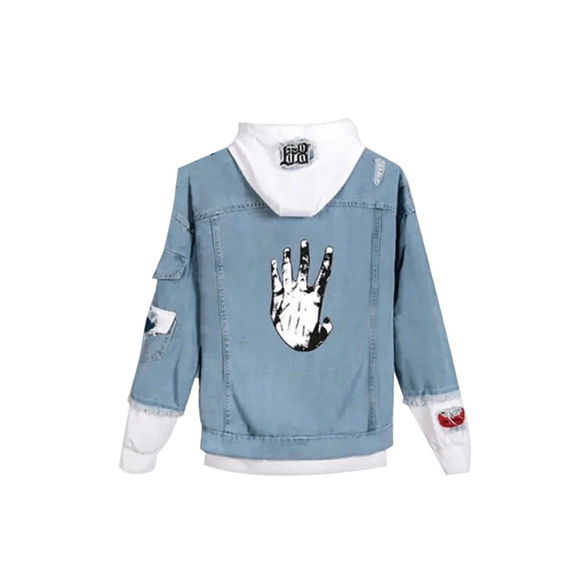 Xxxtentacion Printed Blue Denim Jacket
