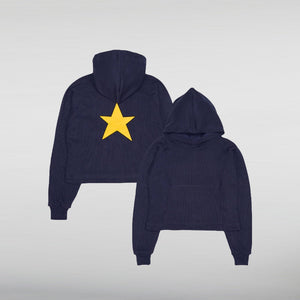 Short Length Black vwoolo hoodie