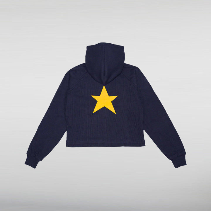 Short Length Black vwoolo hoodie