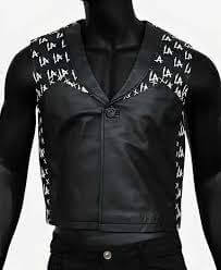 WWE Smackdown LA Knight Leather Vest HNA Leather