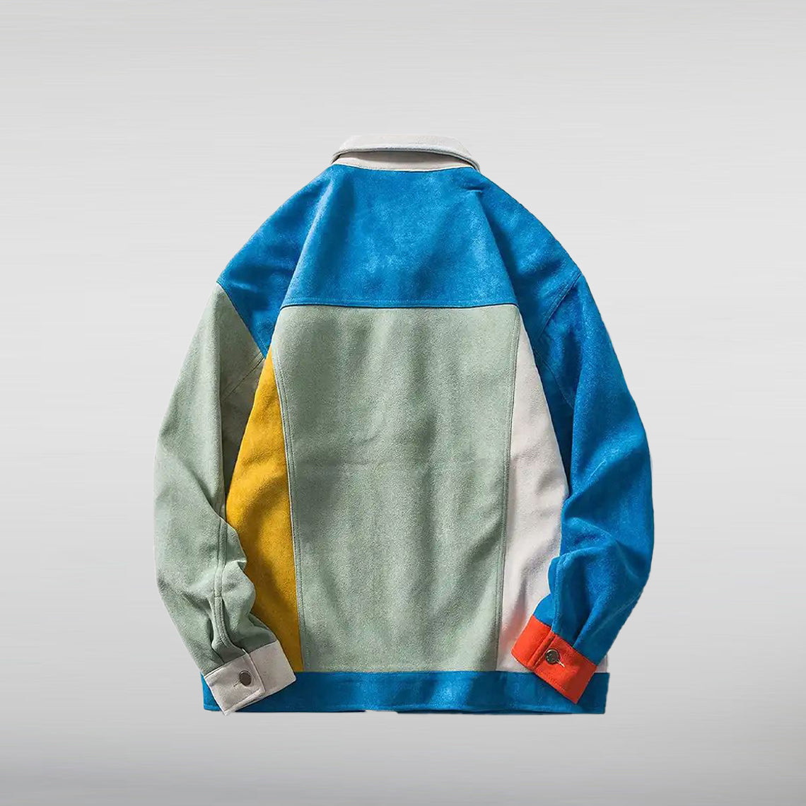 Retro Patchwork Multi-Pocket Varsity Jacket - HNA Jackets 