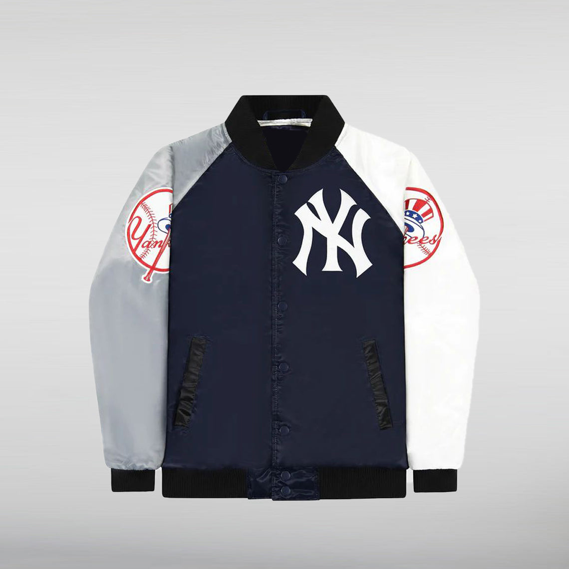 NEW YORK YANKEES VARSITY SATIN JACKET HNA Leather