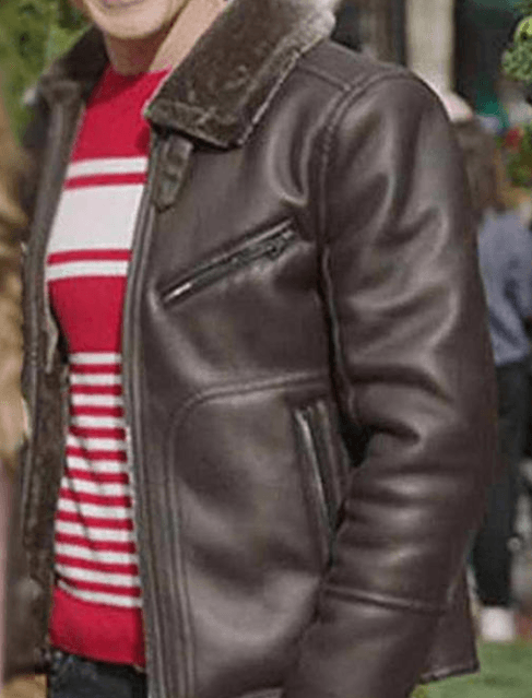 A Very Charming Christmas Town Jon Prescott Leather Jacket