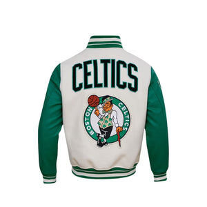 Boston Celtics Varsity Cream Jacket