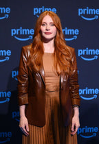 Bryce Dallas Howard Deep Cover Leather Blazer