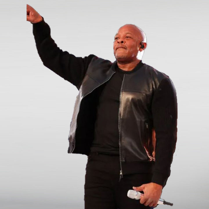  Dr Dre Leather Bomber Jacket