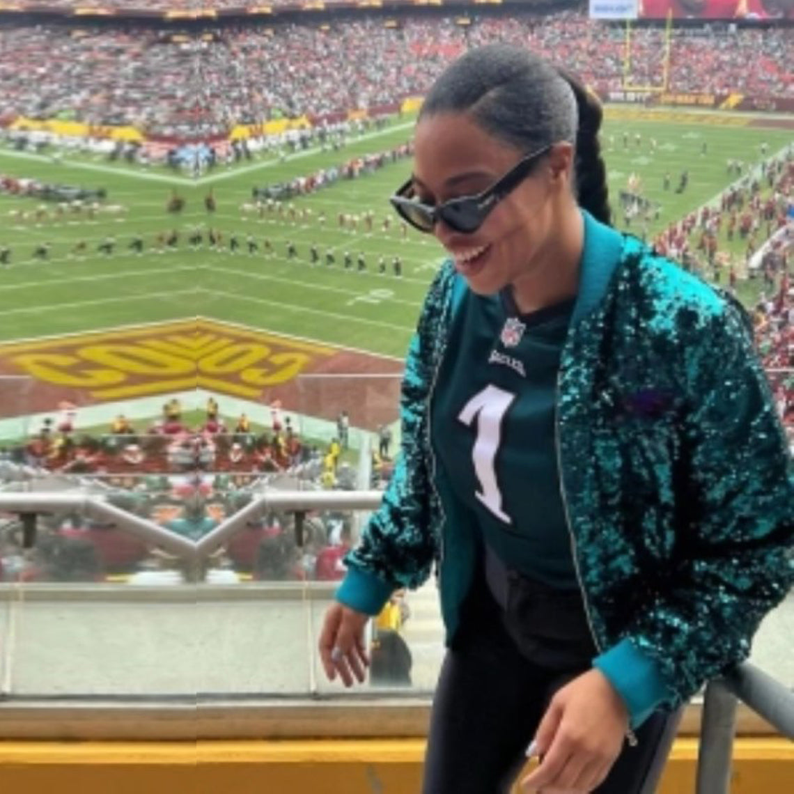 Philadelphia Eagles Green sequin jacket