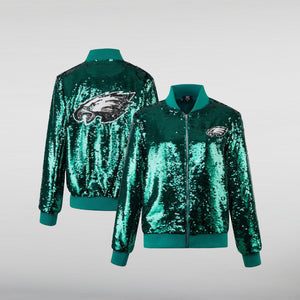 Philadelphia Eagles Green sequin jacket